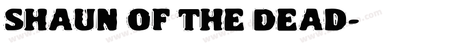 Shaun of the Dead字体转换